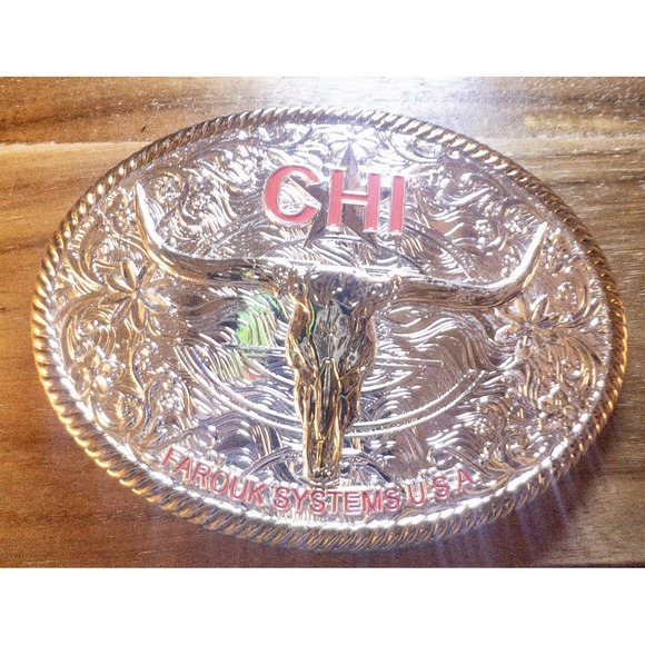 Farouk Systems CHI Biosilk‎ Promotional Western Belt Buckle Hairdresser Stylist